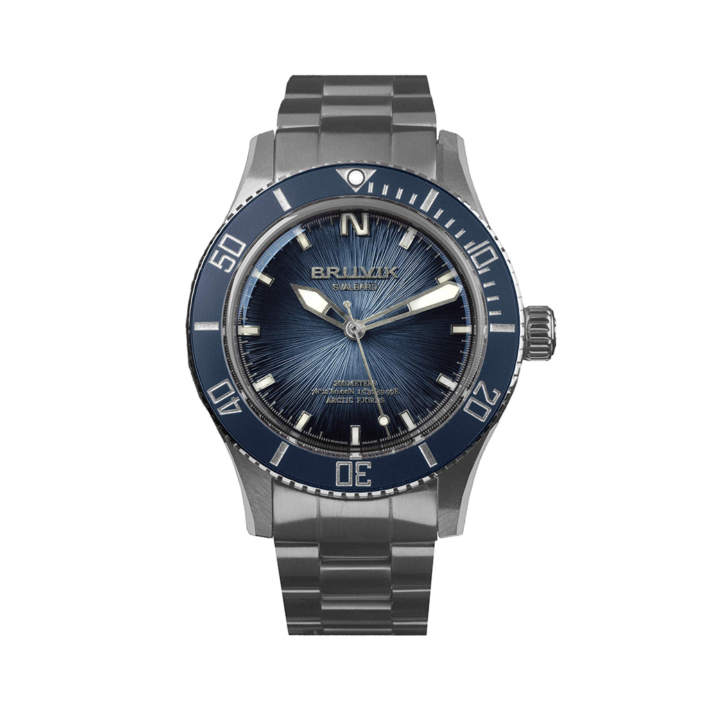 Bruvik Svalbard Stream Dial Blue