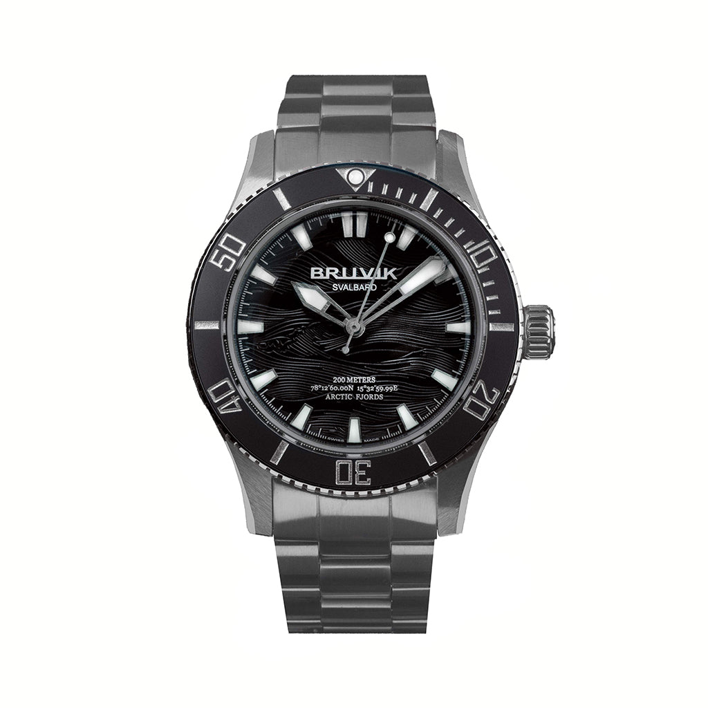 Bruvik Svalbard Wave Dial Black