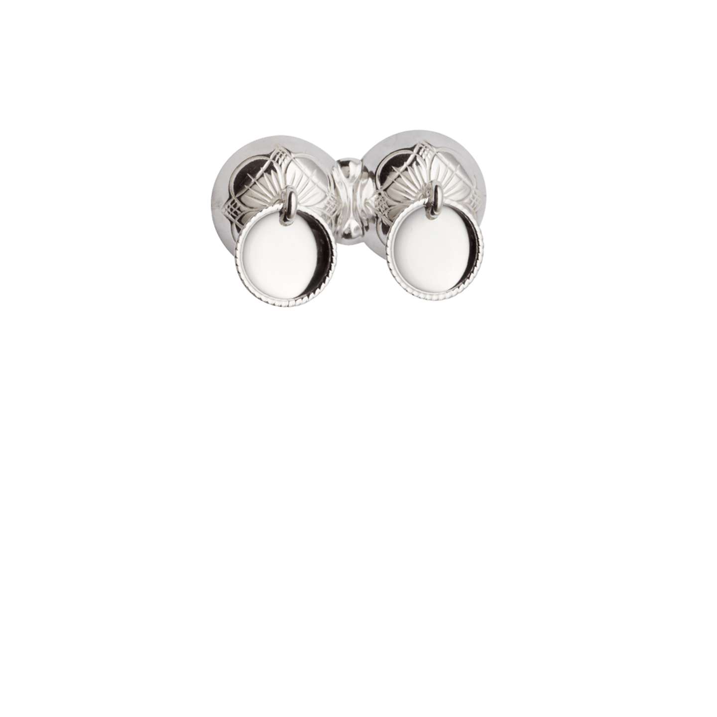 Halsknapp til barn lyst sølv 222400