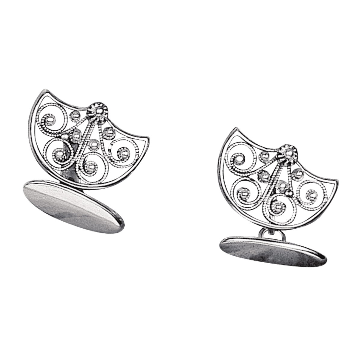 Mansjettknapper Bergen kvit 615400