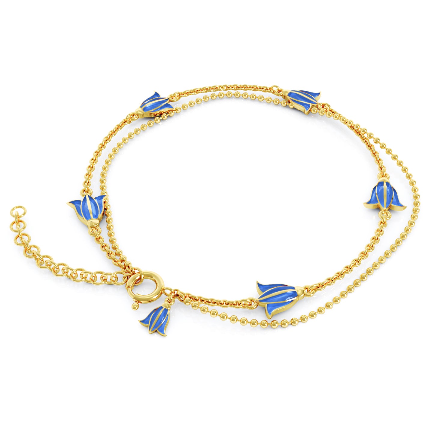 Liv emaljearmbånd Blåklokke