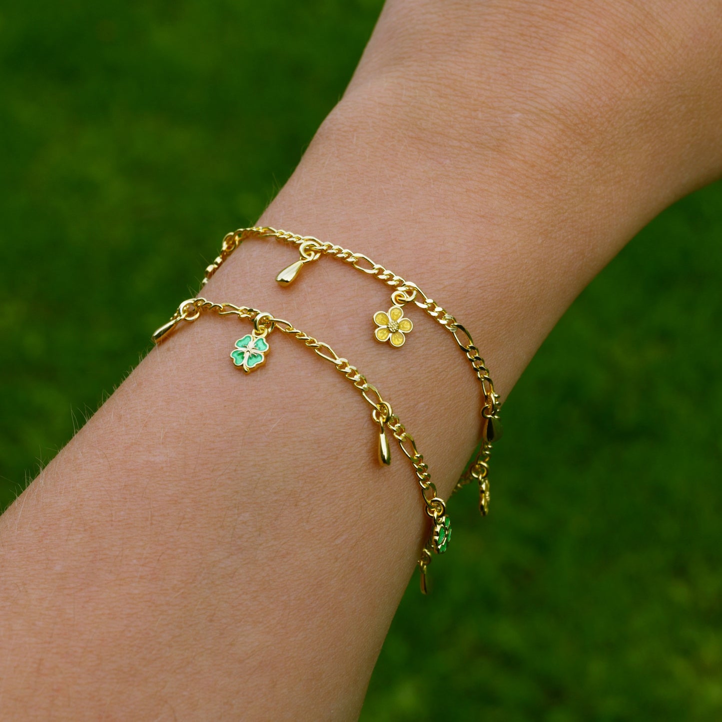 Liv emaljearmbånd Firkløver