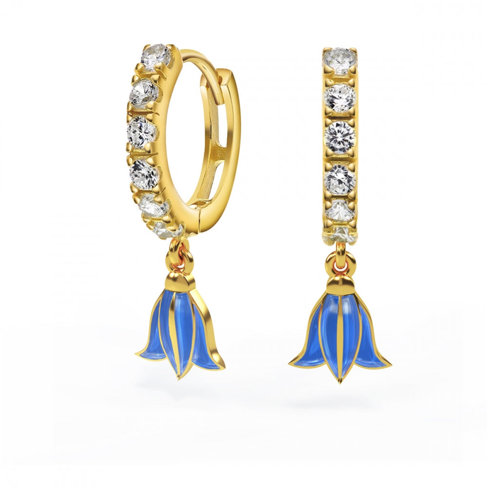 Liv kreoler med Blåklokke og zirkonia