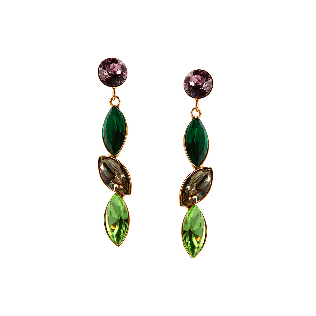 Otazu Blossom Leaf Earrings small