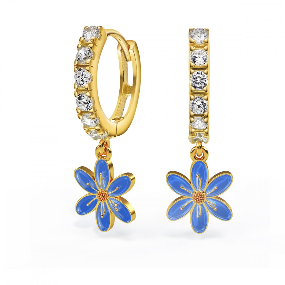 Liv kreoler med Blåveis og zirkonia