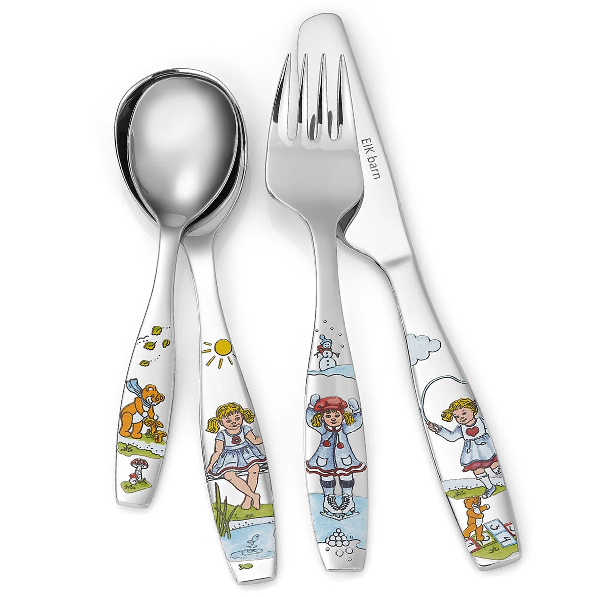 Hjertevenn Stålbestikk, 4 deler til jente 6545