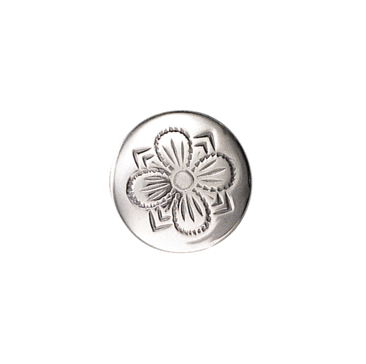 Knapp 19 mm lyst sølv 087400