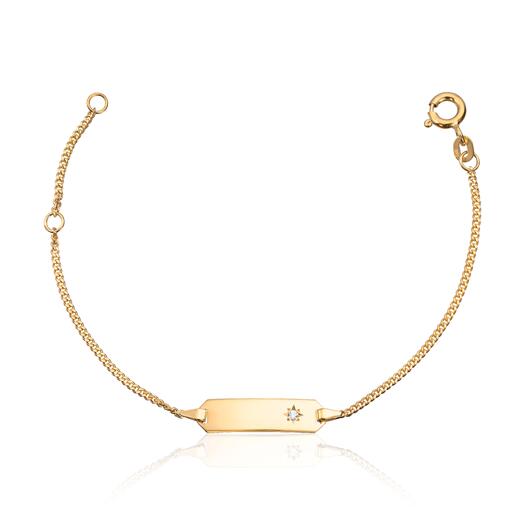 Gullungen ID armbånd i gull til barn Mod. 16983