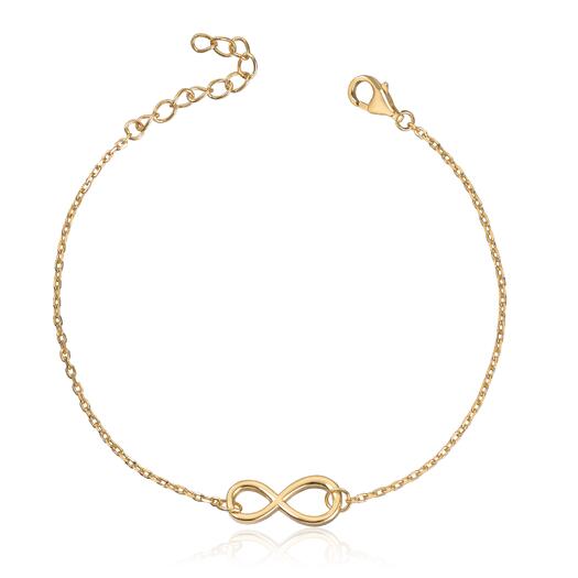 Armbånd i forgylt sølv med evighetssymbol Mod. 3026619