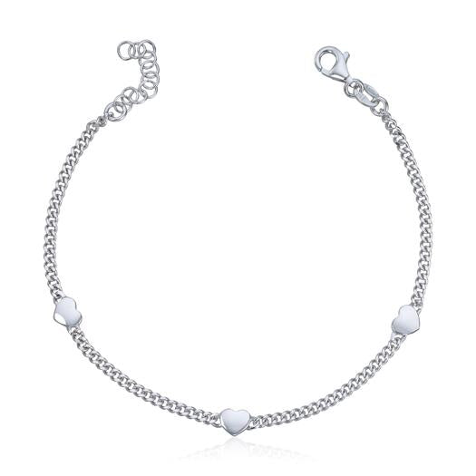 Armbånd i sølv "3 hjerter" Mod. 3037717