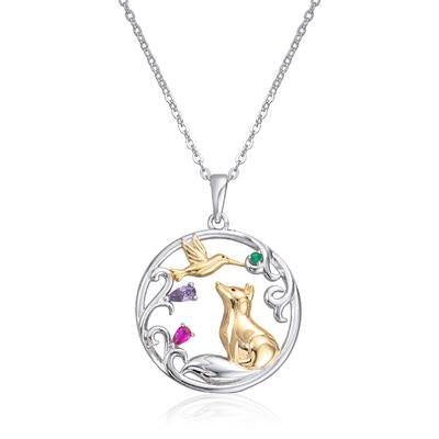 Smykke med hund og fugl Mod.  3048742