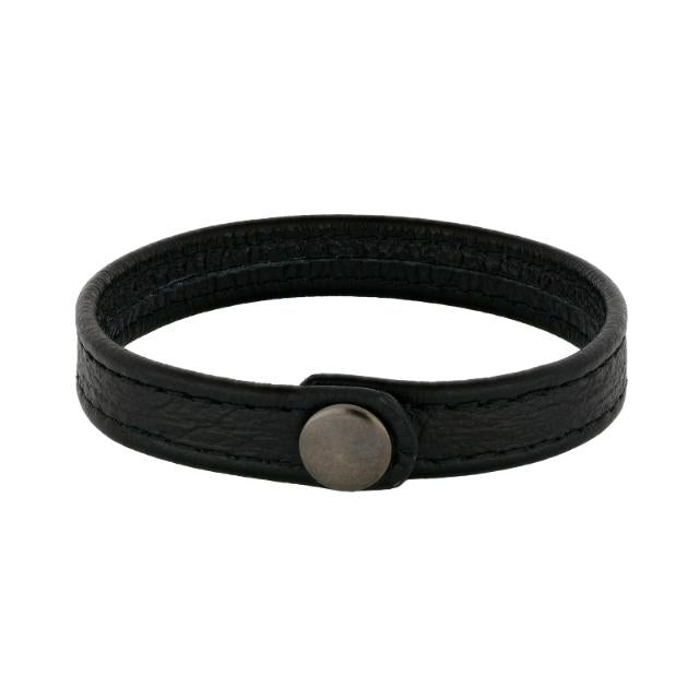 Son of Noa armbånd i sort kalveskinn