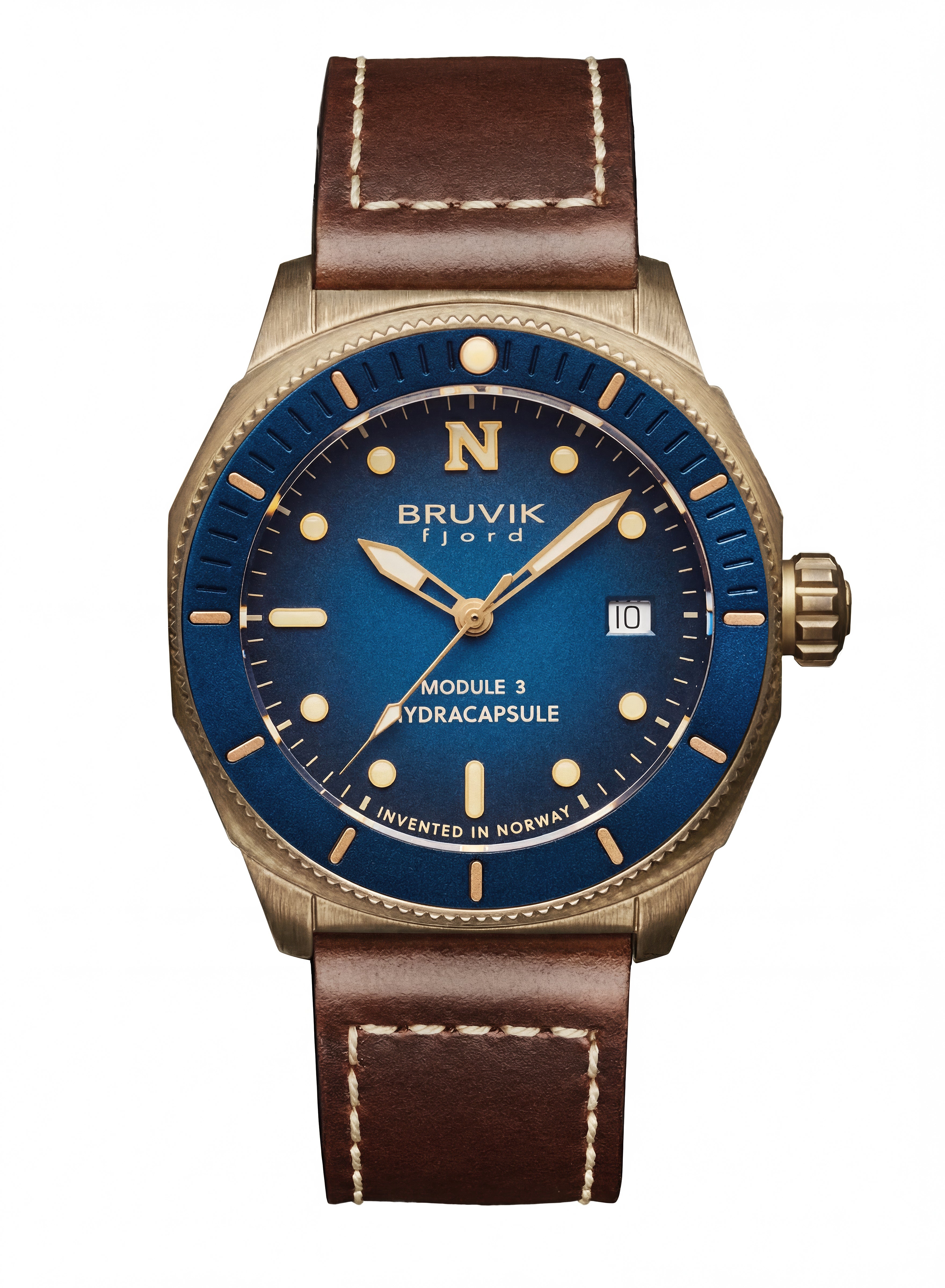 Bruvik Fjord Hydracapsule® Bronze Blue LIMITED EDITION – Kleiveland ur ...