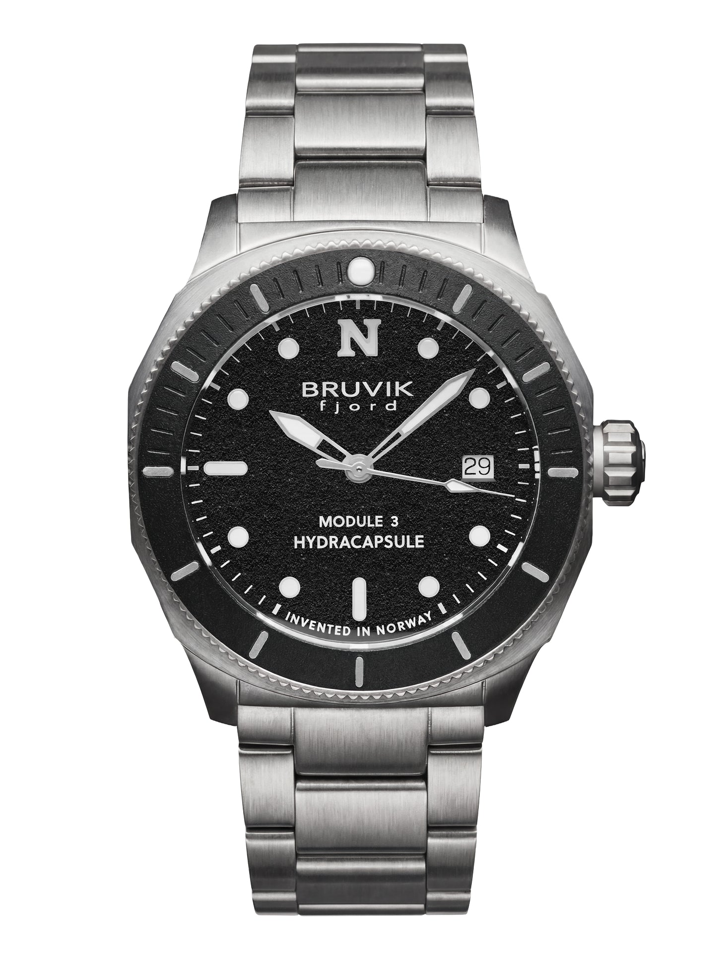 Bruvik Fjord Hydracapsule® med lenke Steel Black