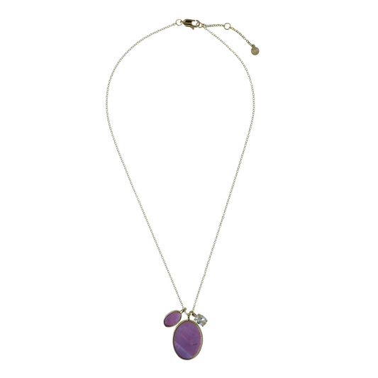 Otazu Purple Crylstal Necklace