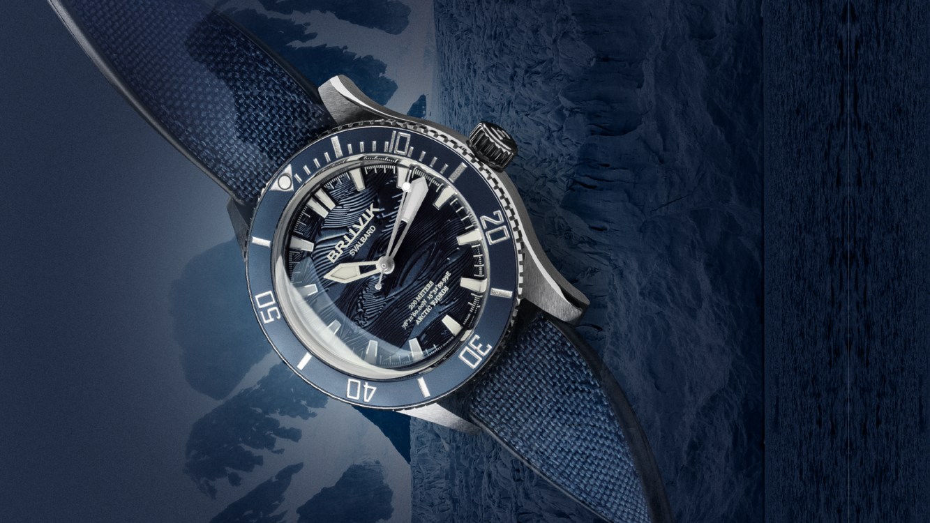 Bruvik Svalbard Wave Dial Blue