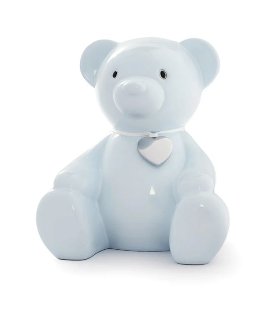 Blå bamse sparebøsse